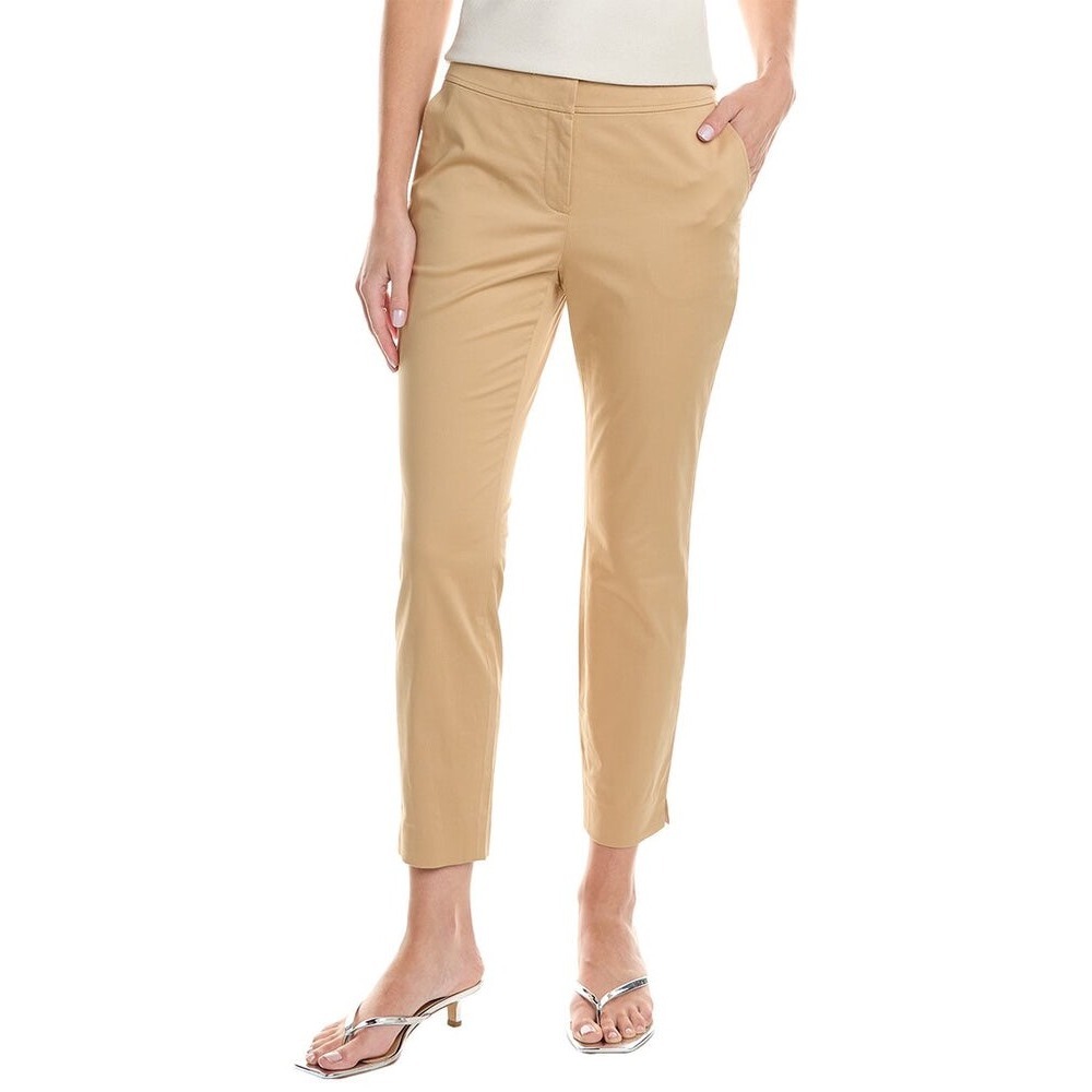 Lafayette 148 New York Manhattan Ankle Pants Tan Size 4